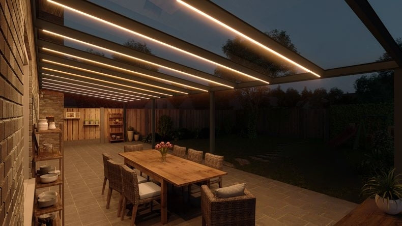 VerandaGlow Nero (RAL 9005) - 12,06 x 4,0 metri
