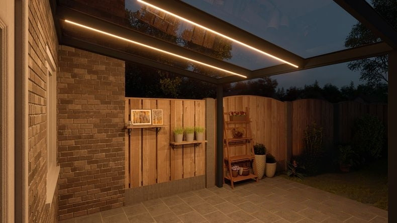 VerandaGlow Nero (RAL 9005) - 3,06 x 3,0 metri