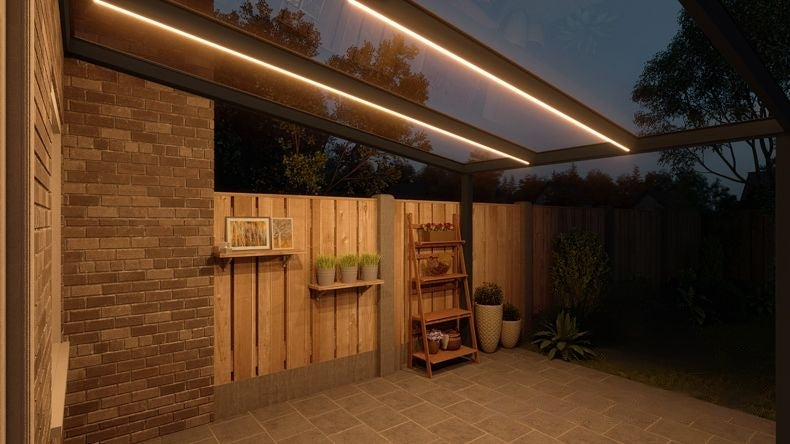 VerandaGlow Nero (RAL 9005) - 3,06 x 4,0 metri