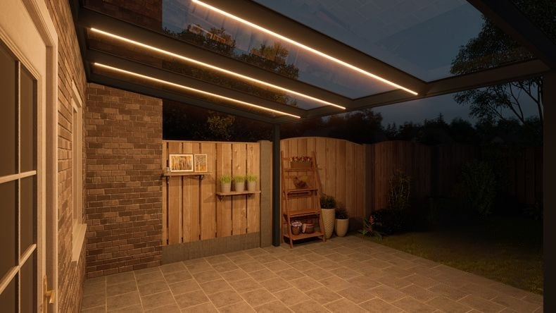 VerandaGlow Nero (RAL 9005) - 4,06 x 3,0 metri