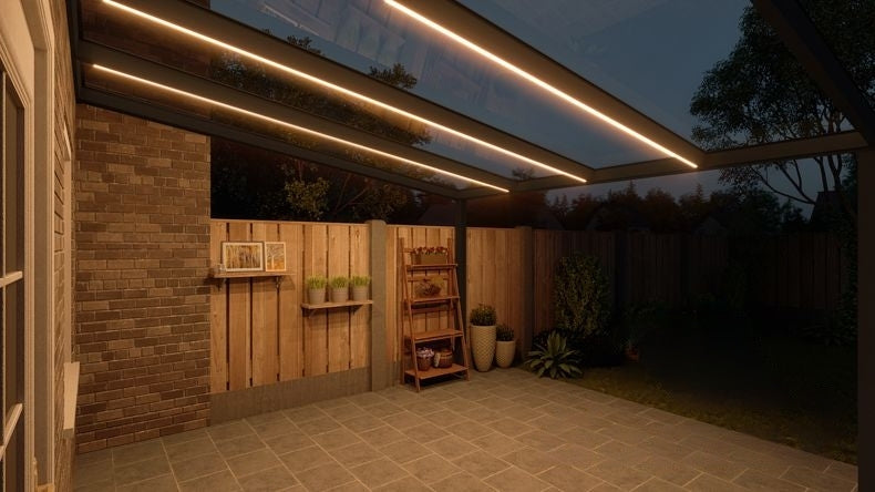 VerandaGlow Nero (RAL 9005) - 4,06 x 4,0 metri