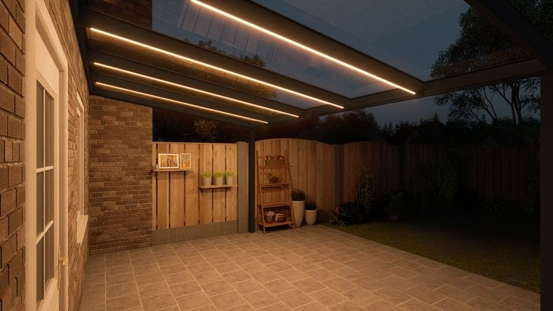 VerandaGlow Nero (RAL 9005) - 5,06 x 3,0 metri