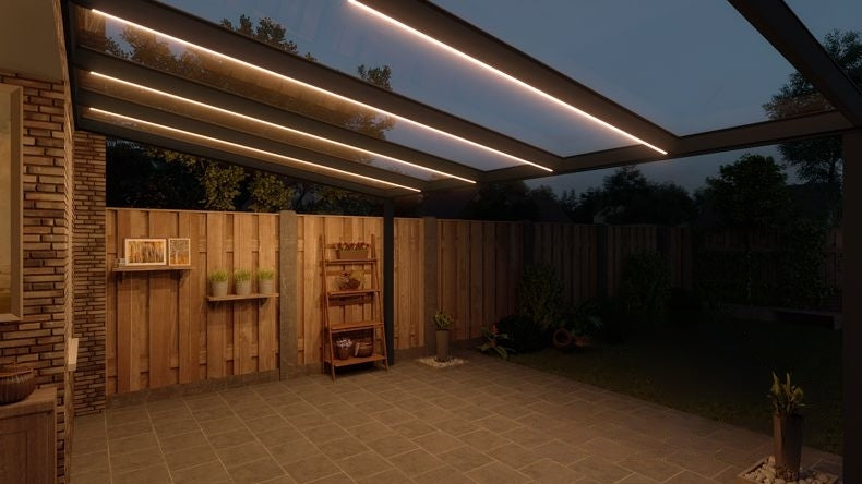 VerandaGlow Nero (RAL 9005) - 5,06 x 3,5 metri