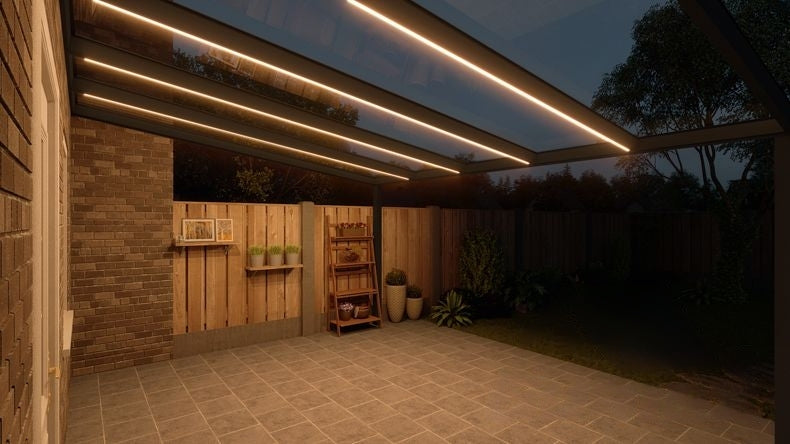 VerandaGlow Nero (RAL 9005) - 5,06 x 4,0 metri