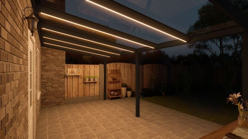VerandaGlow Nero (RAL 9005) - 6,06 x 3,0 metri