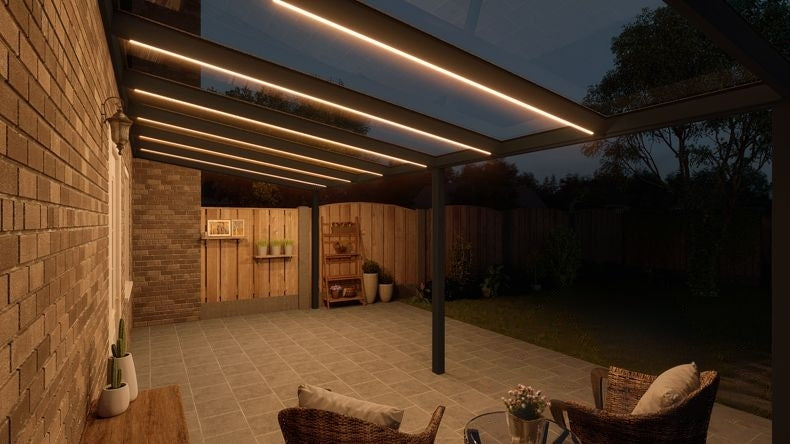 VerandaGlow Nero (RAL 9005) - 7,06 x 3,0 metri