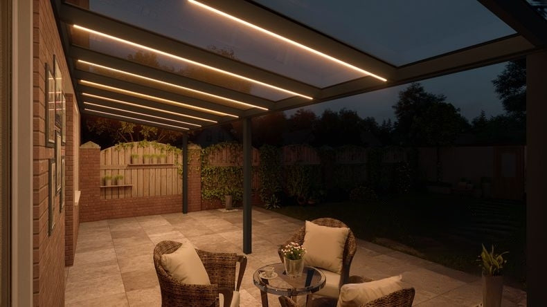 VerandaGlow Nero (RAL 9005) - 8,06 x 2,5 metri