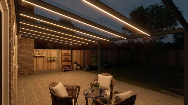 VerandaGlow Nero (RAL 9005) - 8,06 x 4,0 metri