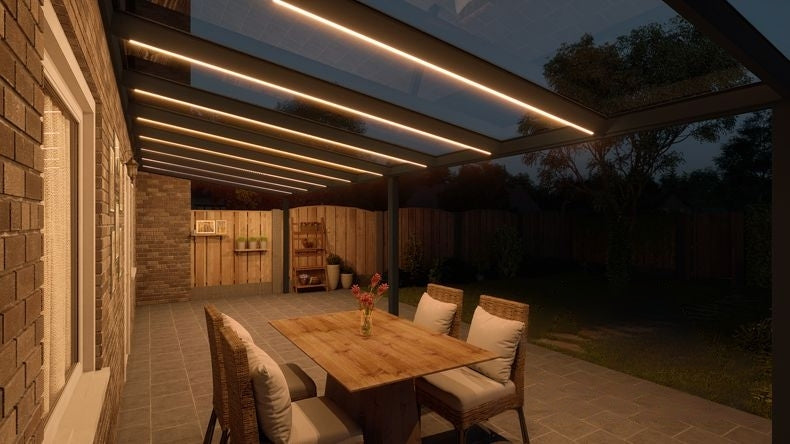 VerandaGlow Nero (RAL 9005) - 9,06 x 3,0 metri