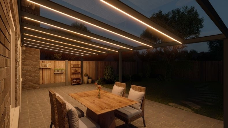 VerandaGlow Nero (RAL 9005) - 9,06 x 4,0 metri