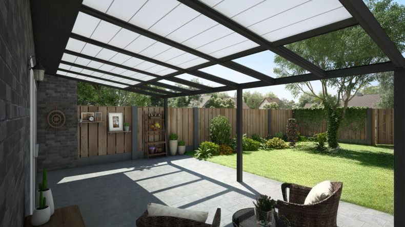 Sun Shading Automatica Nero - 7,06 x 3,5 metri