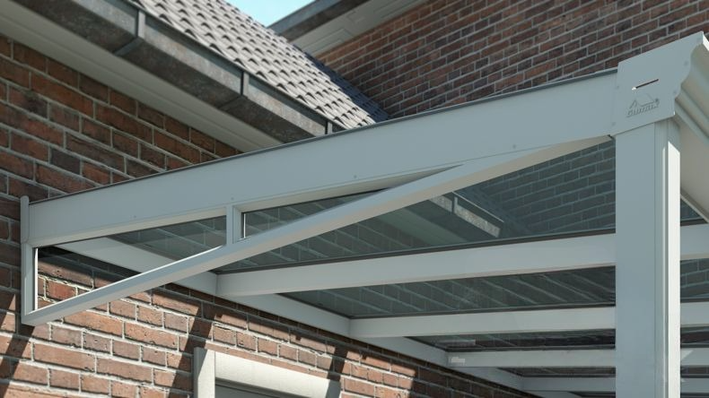 Timpano 8° Bianco 9016 - 3,0 metri