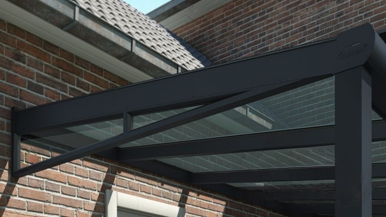 Timpano 8° Nero 7016 - 3,0 metri