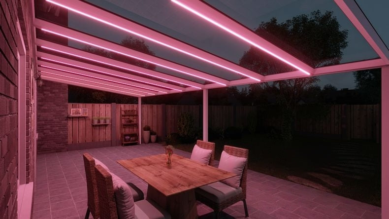 VerandaGlow Bianco (RAL 9016) - 9,06 x 4,0 metri