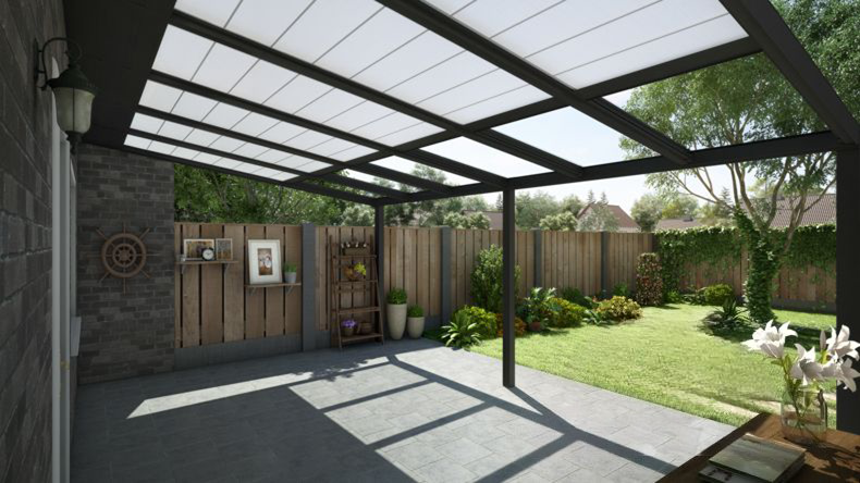 Sun Shading Automatica Nero - 6,06 x 4,0 metri